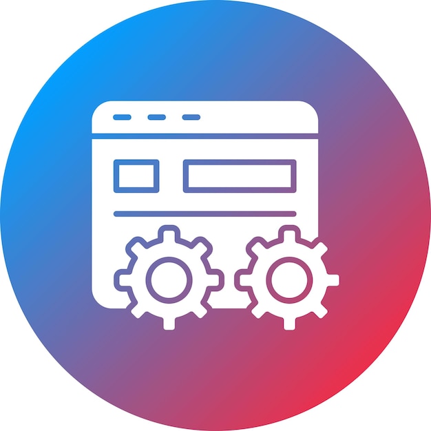 Imagen vectorial del icono de optimización de la página Se puede utilizar para el marketing web