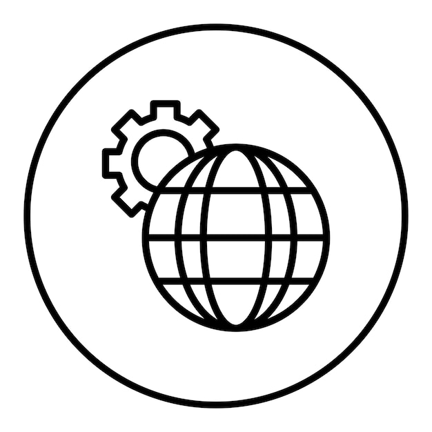 Imagen vectorial del icono de optimización de red Se puede utilizar para la creación de redes