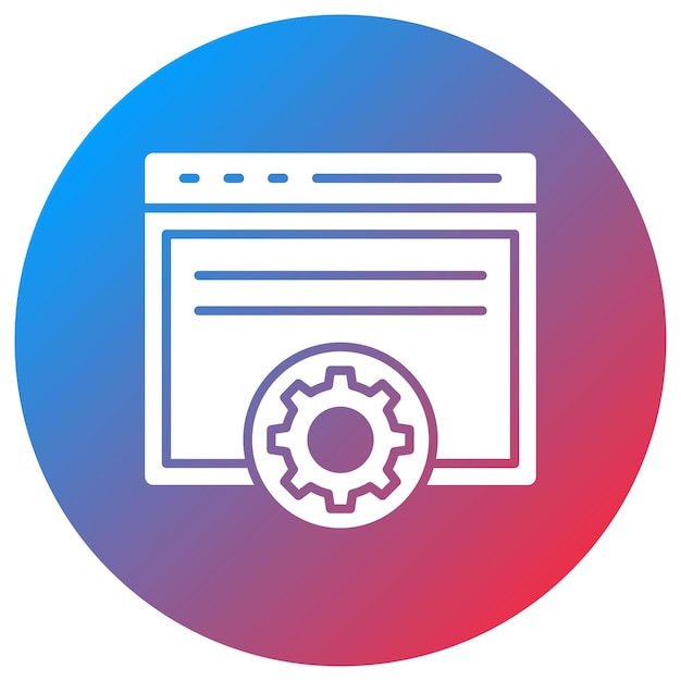 Imagen vectorial de icono de optimización de sitios web Se puede utilizar para el servicio de marketing en Internet