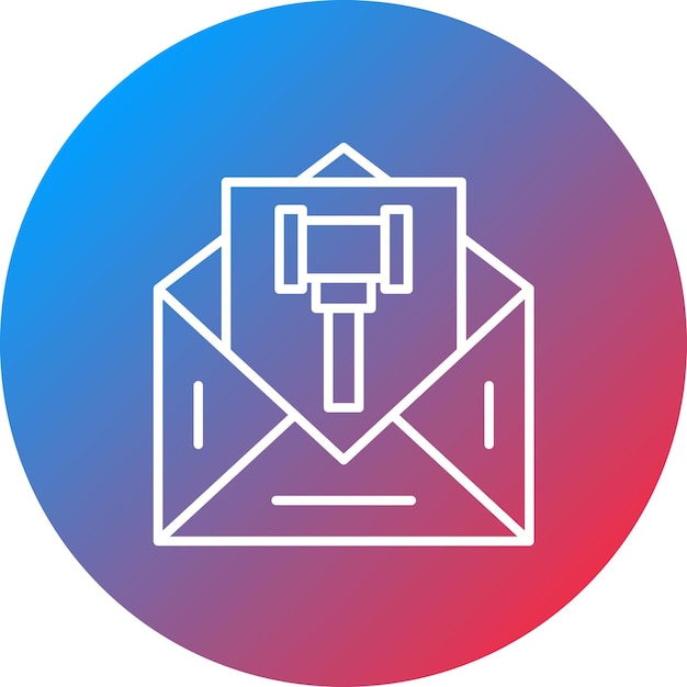 Imagen vectorial del icono de la oración Se puede utilizar para la legislación legal