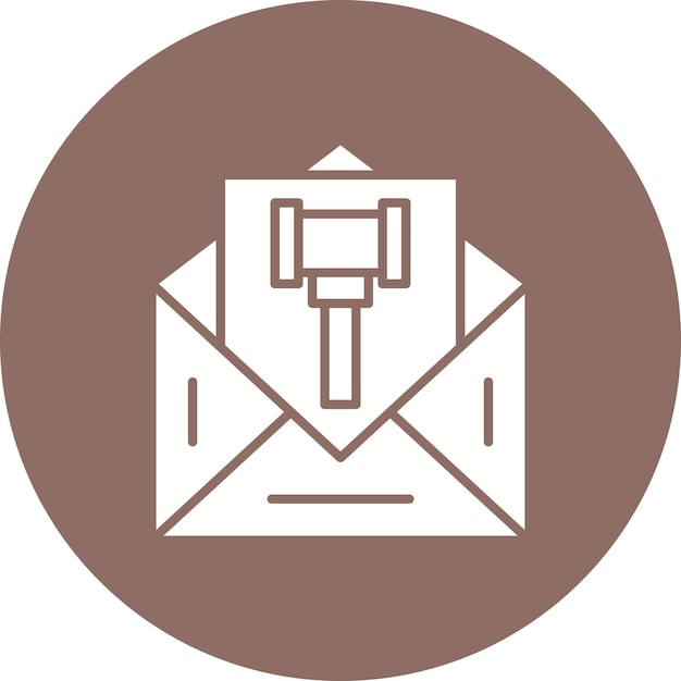 Imagen vectorial del icono de la oración Se puede utilizar para la legislación legal