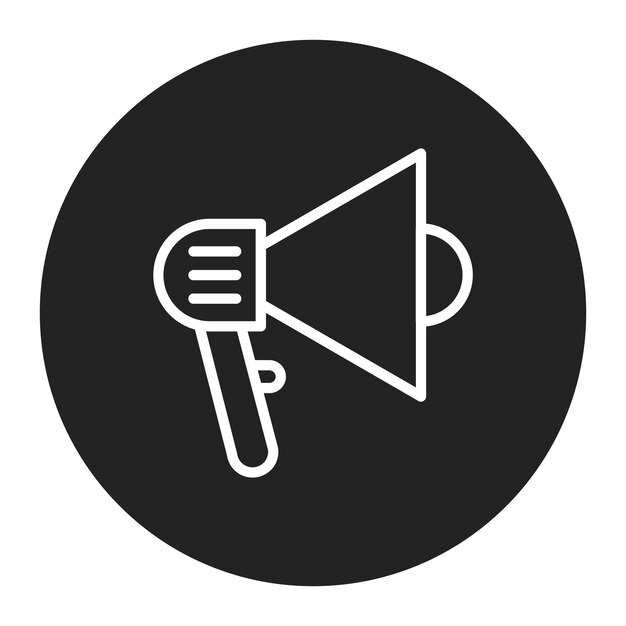 La imagen vectorial del icono del orador se puede utilizar para el liderazgo de pensamiento