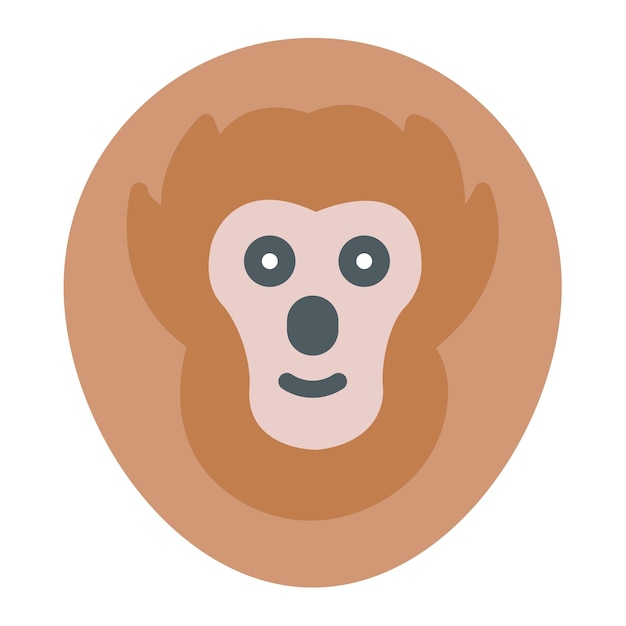 Imagen vectorial del icono del orangután Se puede usar para la selva tropical