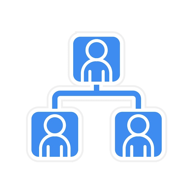 Imagen vectorial del icono de la organización Se puede utilizar para la agencia de reclutamiento