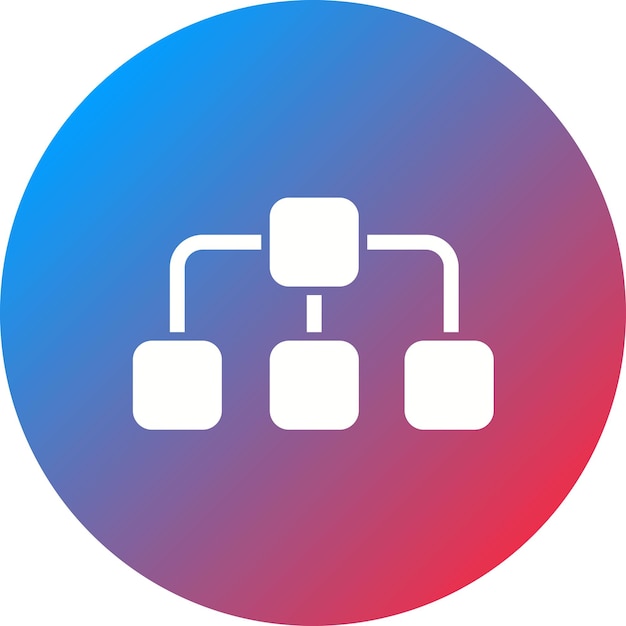 Imagen vectorial del icono de la organización Se puede utilizar para personas de negocios