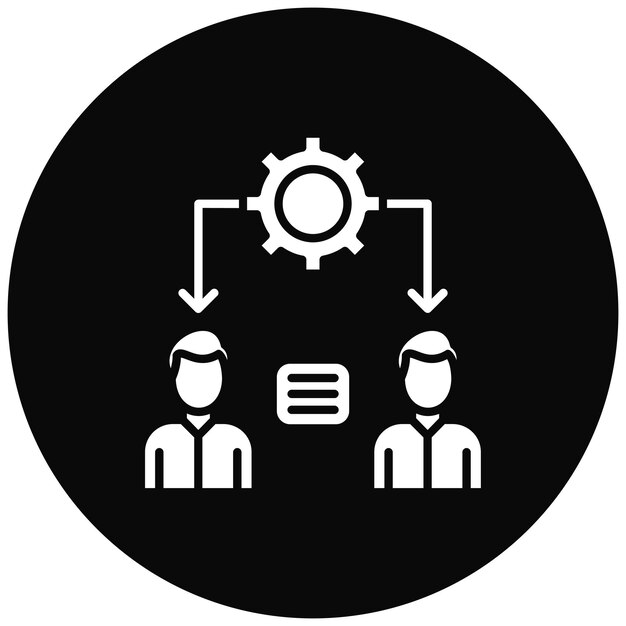 Imagen vectorial del icono de la organización Se puede utilizar para la productividad