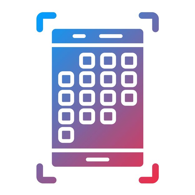 Imagen vectorial del icono de la organización de tareas de la aplicación Se puede utilizar para negocios basados en el hogar