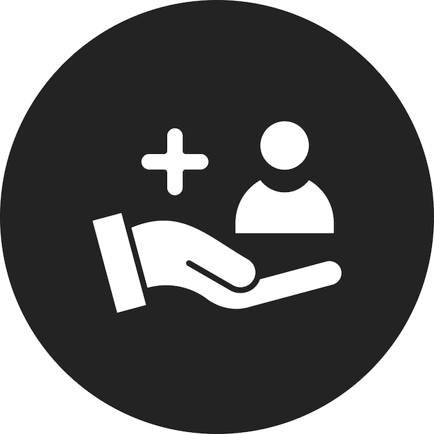 Imagen vectorial del icono del paciente Puede utilizarse para Medicina I