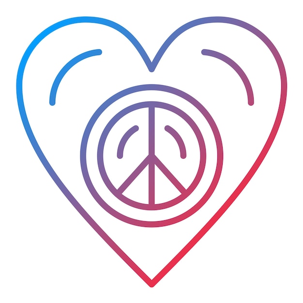 Imagen vectorial del icono del pacifismo Se puede usar para la diplomacia