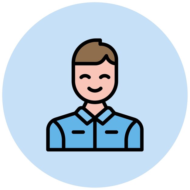 La imagen vectorial del icono del padre se puede utilizar para la adopción de niños