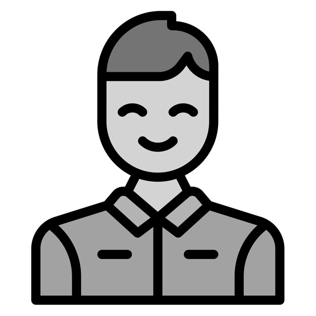 La imagen vectorial del icono del padre se puede utilizar para la adopción de niños