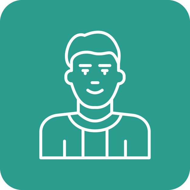 La imagen vectorial del icono del padre se puede utilizar para la vida familiar
