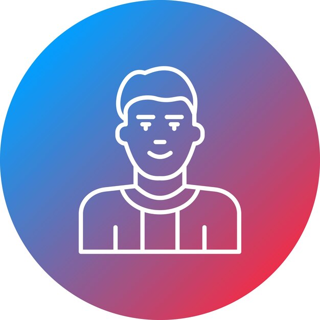 La imagen vectorial del icono del padre se puede utilizar para la vida familiar