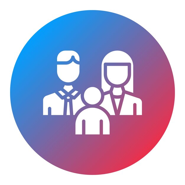 Imagen vectorial del icono de los padres Se puede usar para Generation Gap