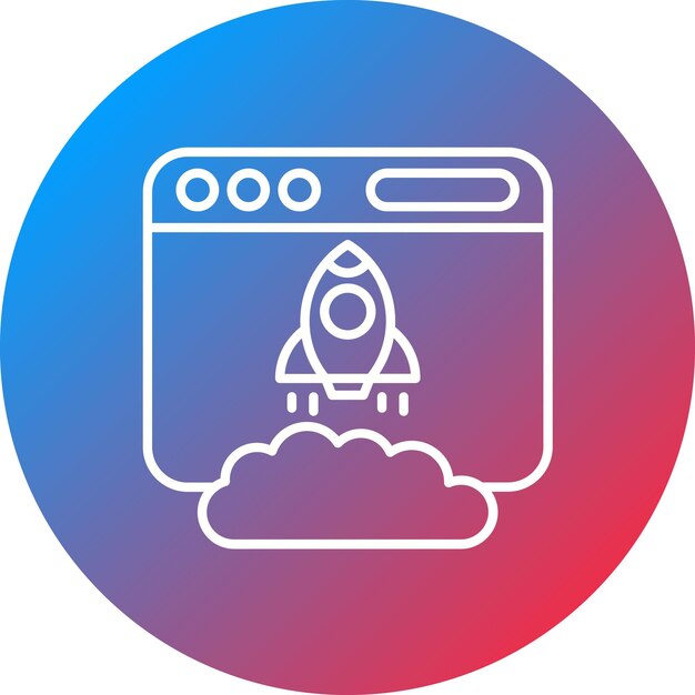 Imagen vectorial del icono de la página de aterrizaje Se puede utilizar para el marketing en Internet