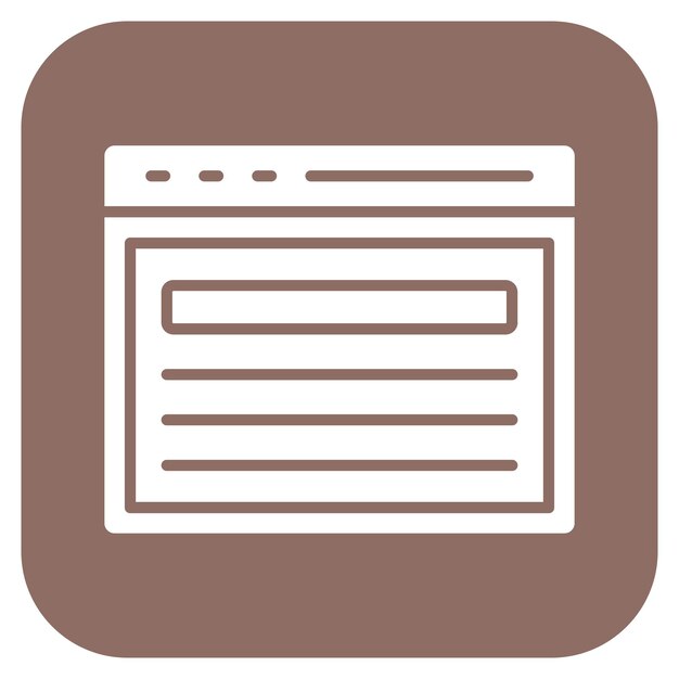 Imagen vectorial del icono de la página de aterrizaje Se puede utilizar para el servicio de marketing en Internet