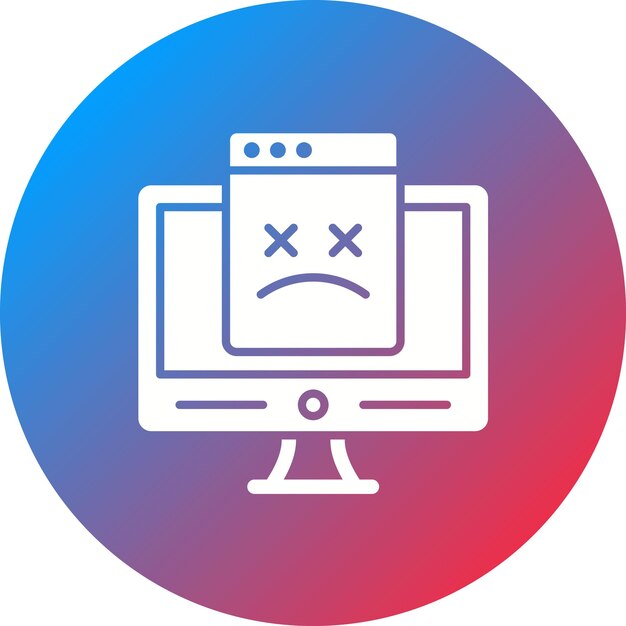 Imagen vectorial de icono de página no encontrada Puede utilizarse para No Código