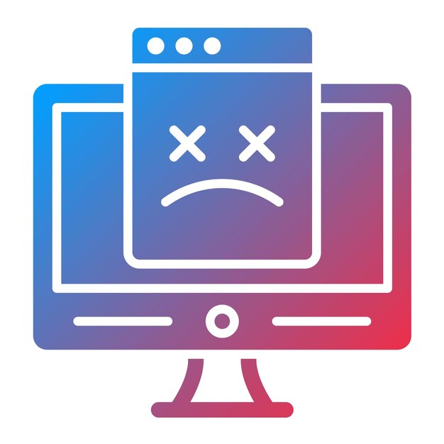 Imagen vectorial de icono de página no encontrada Puede utilizarse para No Código