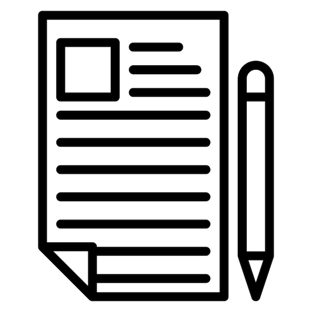 Imagen vectorial del icono de la página Se puede usar para el Día de la Libertad de Prensa