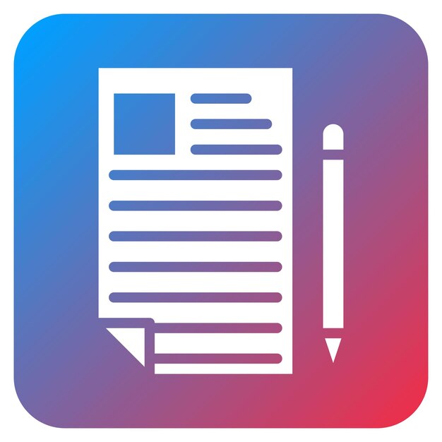 Imagen vectorial del icono de la página Se puede usar para el Día de la Libertad de Prensa