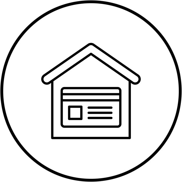 Imagen vectorial del icono de pago de la casa Se puede utilizar para bienes raíces