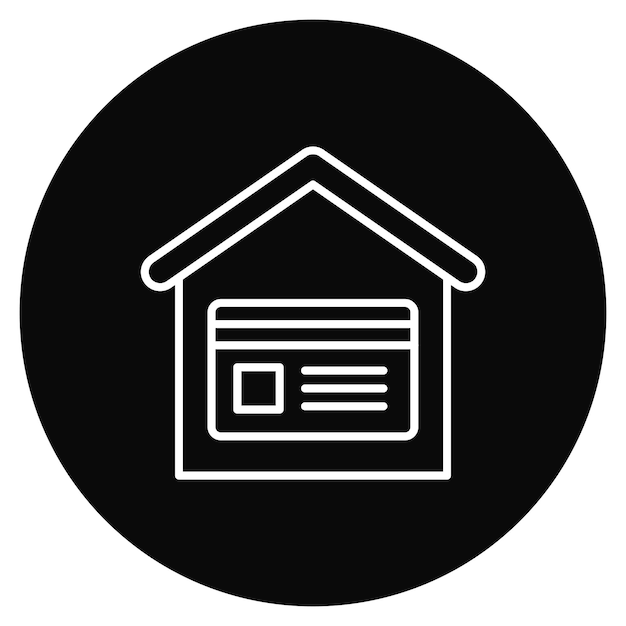 Imagen vectorial del icono de pago de la casa Se puede utilizar para bienes raíces