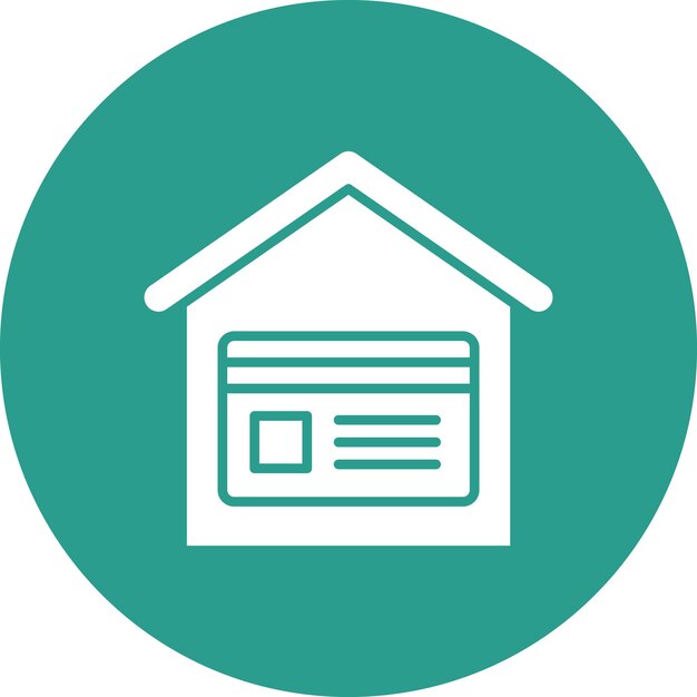Imagen vectorial del icono de pago de la casa Se puede utilizar para bienes raíces