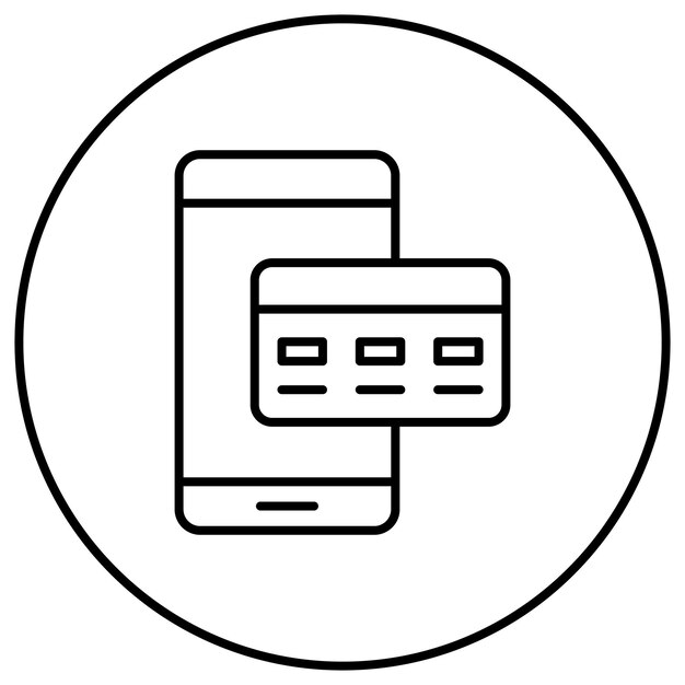 Imagen vectorial del icono de pago en efectivo en línea Se puede utilizar para el comercio electrónico