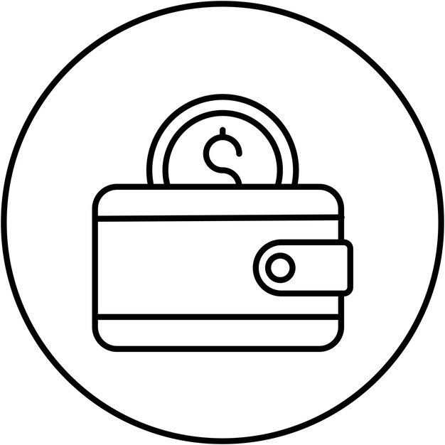La imagen vectorial del icono de pago en efectivo se puede utilizar para el Cyber Monday