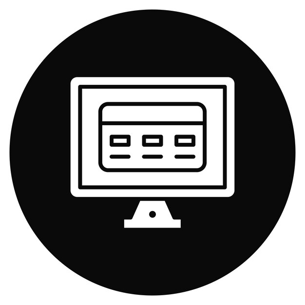 Imagen vectorial del icono de pago electrónico Puede utilizarse para el comercio electrónico