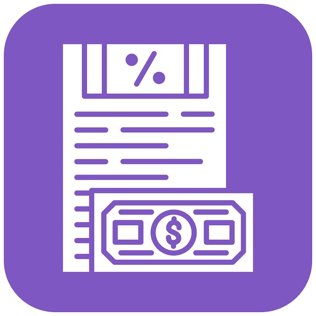 Imagen vectorial del icono de pago de impuestos Se puede utilizar para los servicios monetarios en línea