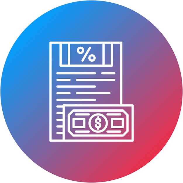 Imagen vectorial del icono de pago de impuestos Se puede utilizar para los servicios monetarios en línea