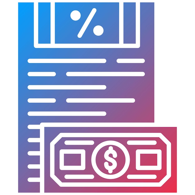 Imagen vectorial del icono de pago de impuestos Se puede utilizar para los servicios monetarios en línea
