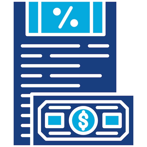 Imagen vectorial del icono de pago de impuestos Se puede utilizar para los servicios monetarios en línea
