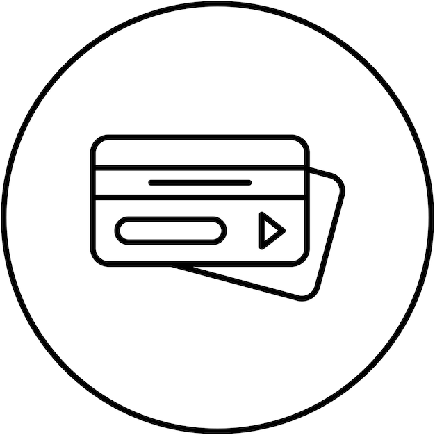 Imagen vectorial del icono de pago de tarjeta de crédito Se puede usar para juegos en línea