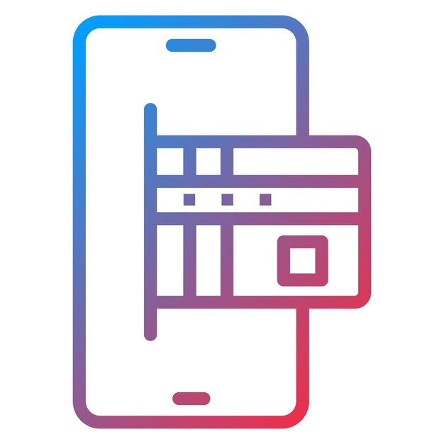 Imagen vectorial del icono de pago de la tarjeta Se puede utilizar para el transporte personal