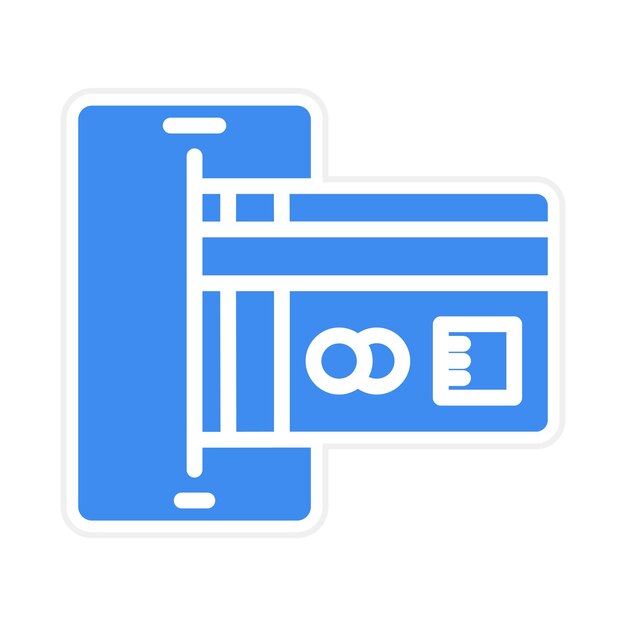 Imagen vectorial del icono de pago por teléfono Se puede utilizar para la tienda web