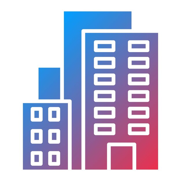 Imagen vectorial del icono del paisaje urbano Se puede utilizar para la realidad virtual