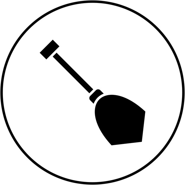 La imagen vectorial del icono de la pala se puede utilizar para las herramientas