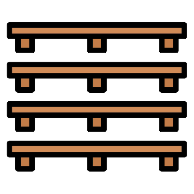Imagen vectorial del icono de la paleta Se puede utilizar para el almacén