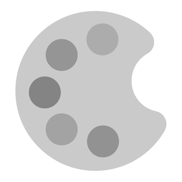 Imagen vectorial del icono de paleta Se puede utilizar para la impresión