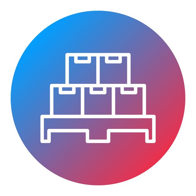 Imagen vectorial del icono de la paleta Se puede utilizar para la industria