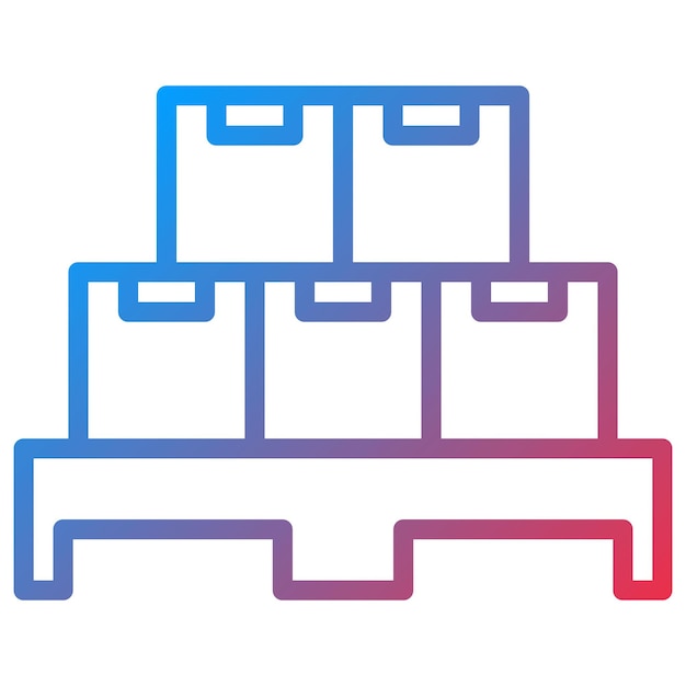 Imagen vectorial del icono de la paleta Se puede utilizar para la industria