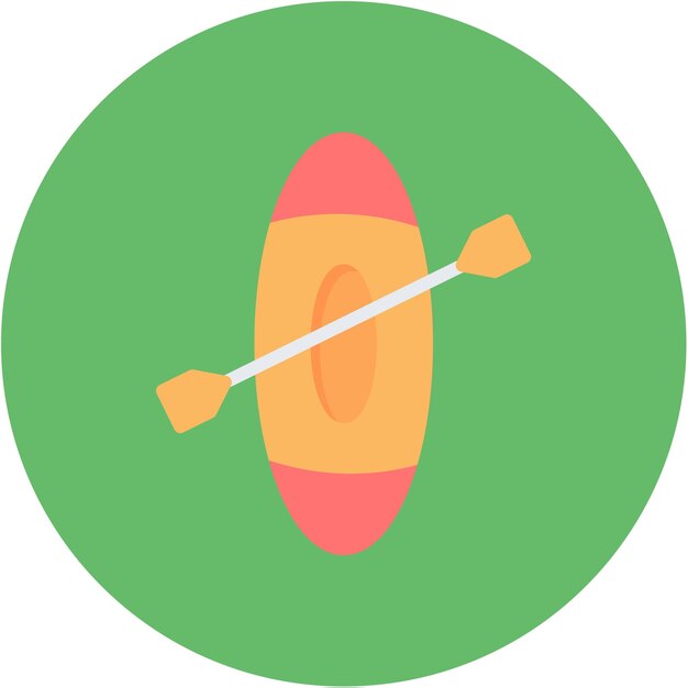 La imagen vectorial del icono de las paletas se puede usar para el Océano