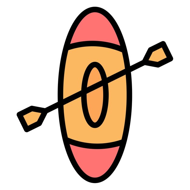 La imagen vectorial del icono de las paletas se puede usar para el Océano