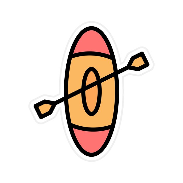 La imagen vectorial del icono de las paletas se puede usar para el Océano