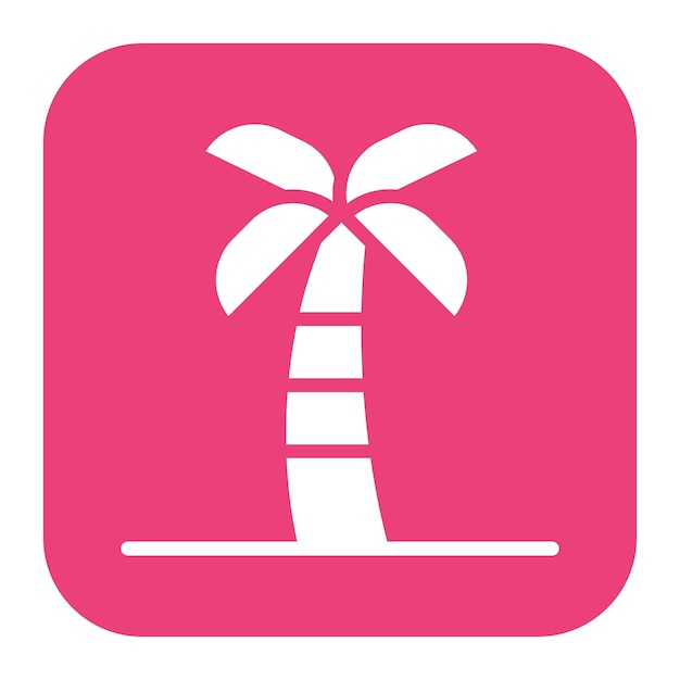Imagen vectorial del icono de la palmera Se puede usar para Egipto