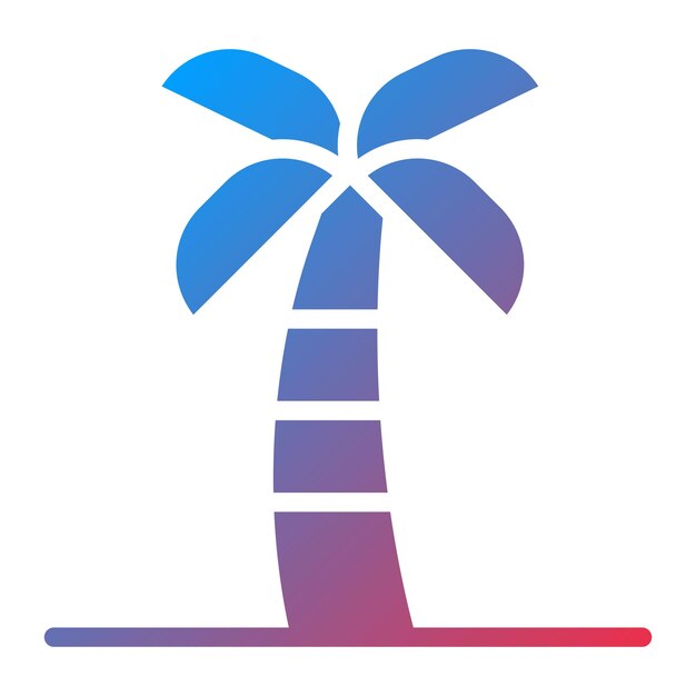 Imagen vectorial del icono de la palmera Se puede usar para Egipto