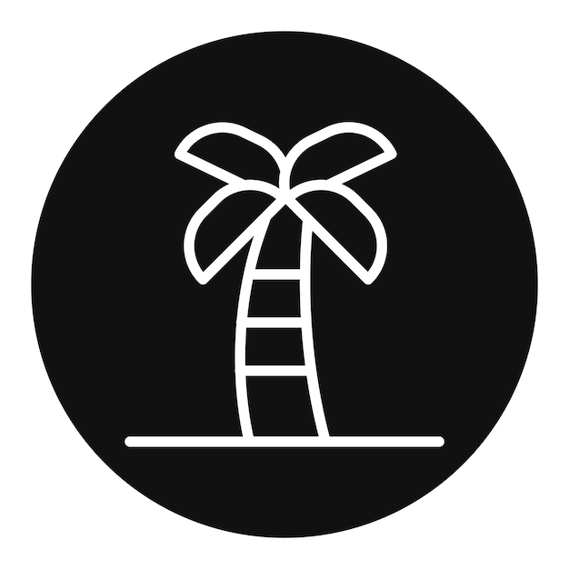 Imagen vectorial del icono de la palmera Se puede usar para Egipto