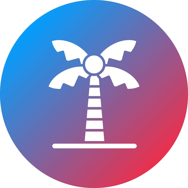 Imagen vectorial del icono de la palmera Se puede utilizar para la jardinería